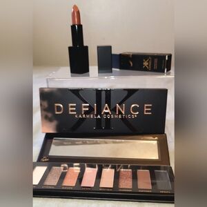 Karmela Cosmetics Defiance Eyeshadow Palette Divine Lipstick Set